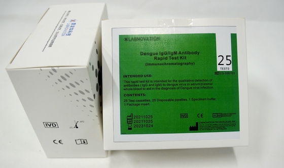 OEM ODM IVD 25 테스트 뎅기열 IgG IgM 신속한 테스트 키트