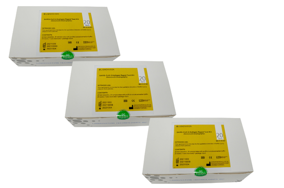 ISO13485 Sars-Cov-2 항원 시험은 15 분 테스트 시간 20 테스트 / 장비를 장비를 답니다