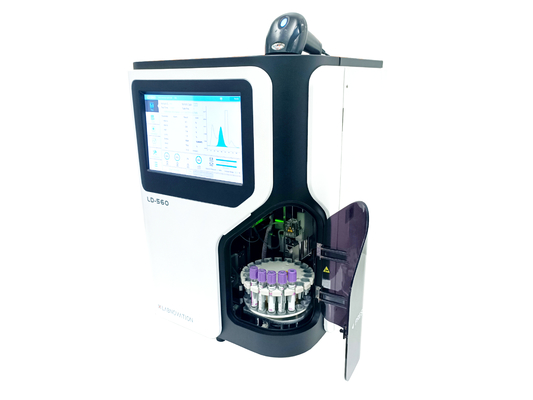 HbA1c 분석기 LD-560 라브노바티온 최근 가득 찬 자동화 분석기 HPLC 방법 IFCC&amp;NGSP는 HbA1c 분석기를 증명했습니다