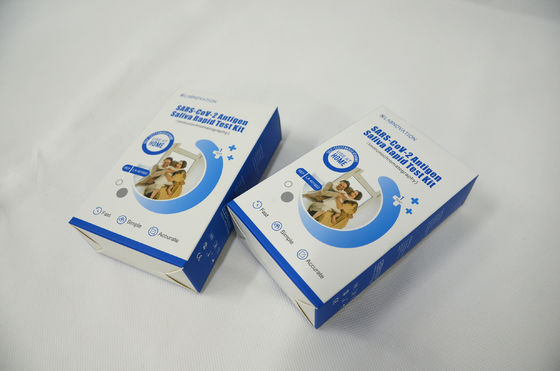 품질  SARS-CoV-2 Saliva Self Test Kit Single Pack Portable RTK Ag Saliva Test Kit 공장
