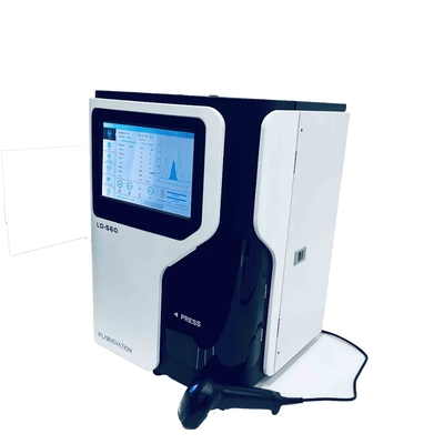 90초의 HPLC HbA1c 분석기 보존혈액 / 프리 희석하는 샘플 10 &quot; 가득 찬 컬러 엘씨디 디스플레이