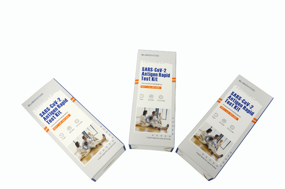 15분 Labnovation 테스트에서 ISO9001 플라스틱 Sars Cov 2 항원 급속한 테스트 장비 결과