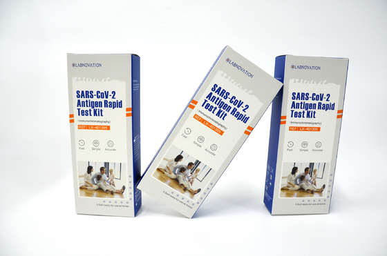 15분 Labnovation 테스트에서 ISO9001 플라스틱 Sars Cov 2 항원 급속한 테스트 장비 결과