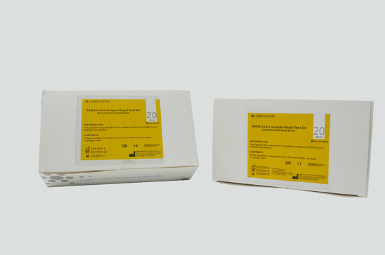 20PCS SARS-CoV-2 Ag 신속한 테스트 장치 15분 비강 면봉 테스트 키트