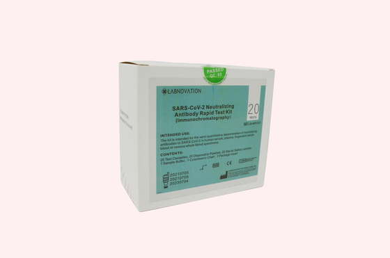 20PCS CoV-19 중화 신속 항체 키트 작은 표본