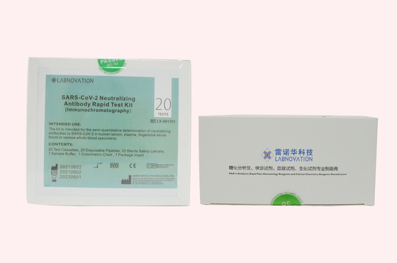 상자 당 OEM ODM COVID-19 중화 항체 테스트 키트 20 테스트