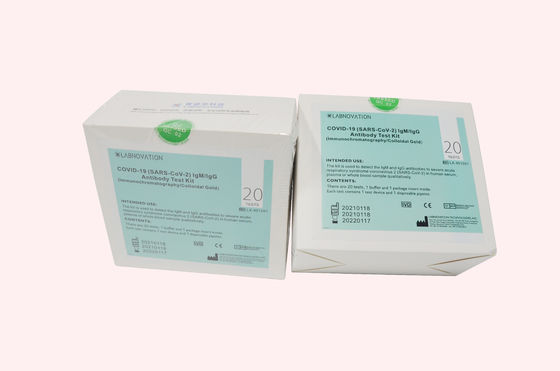 IVD 카세트 CoV-19 IgG IgM 항체 시험 장비 2C ~ 30C 보관 온도