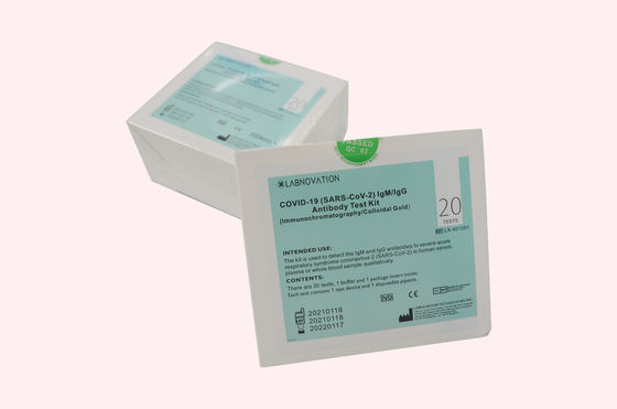IVD 카세트 CoV-19 IgG IgM 항체 시험 장비 2C ~ 30C 보관 온도