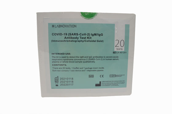 SARS-CoV-2 IgG/IgM 항체 신속한 테스트 키트 단순 작동 고정확도