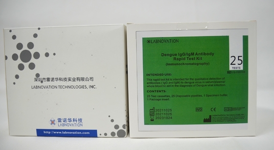 OEM ODM IVD 25 테스트 뎅기열 IgG IgM 신속한 테스트 키트