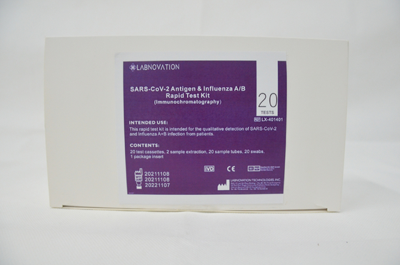 CE SARS-CoV-2 항원 인플루엔자 A B 테스트 키트 고정확도