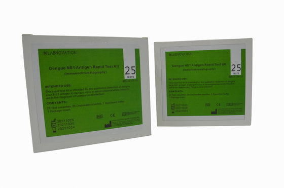 ISO13485 플라스틱 원스텝 뎅기열 NS1 항원 키트