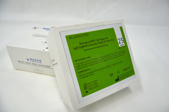 ISO9001 IgG IgM 콤보 뎅기열 NS1 Ag Rapid 테스트 키트 25PCS