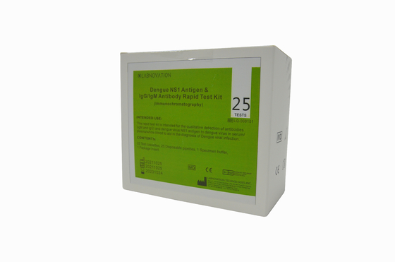 ISO13485 25 NS1 IgM IgG용 뎅기열 항원 항체 테스트 키트